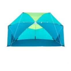 3-person Sun Shelter Beach Parasol UPF50+ Iwiko 180 - Blue Yellow -Outdoor Camping Equipment Store k0aecc269ab0afe281dd9bea23f80ac30