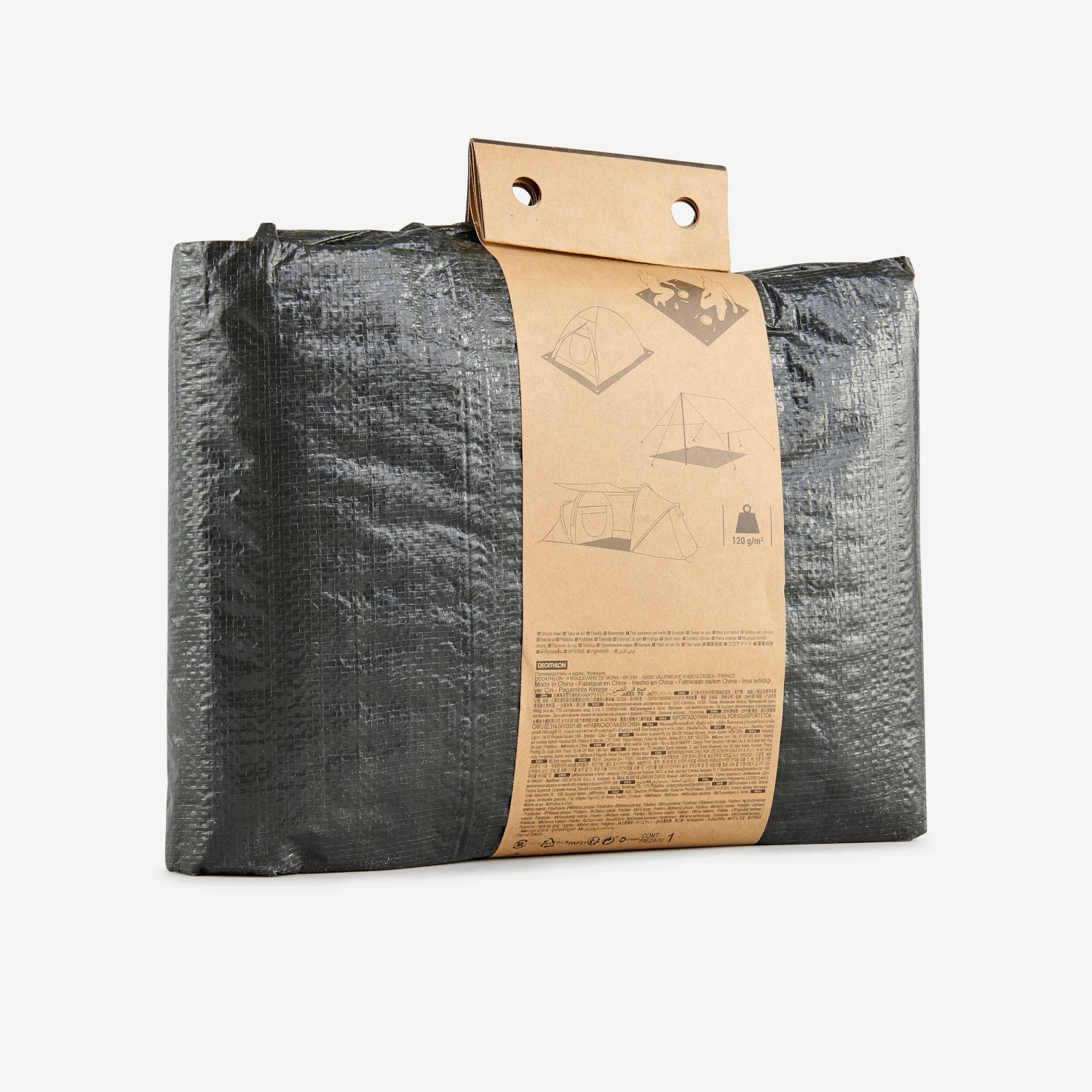 Quechua 3x4 Metres Waterproof Groundsheet For Camping Trips 5 Quechua 3x4 Metres Waterproof Groundsheet For Camping Trips - Image 3