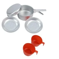 Regatta 2 Person Aluminium Cook Set (Silver/Red) 6 Regatta 2 Person Aluminium Cook Set (Silver/Red) -Outdoor Camping Equipment Store k200eb349592edc855f2db176f7674a41