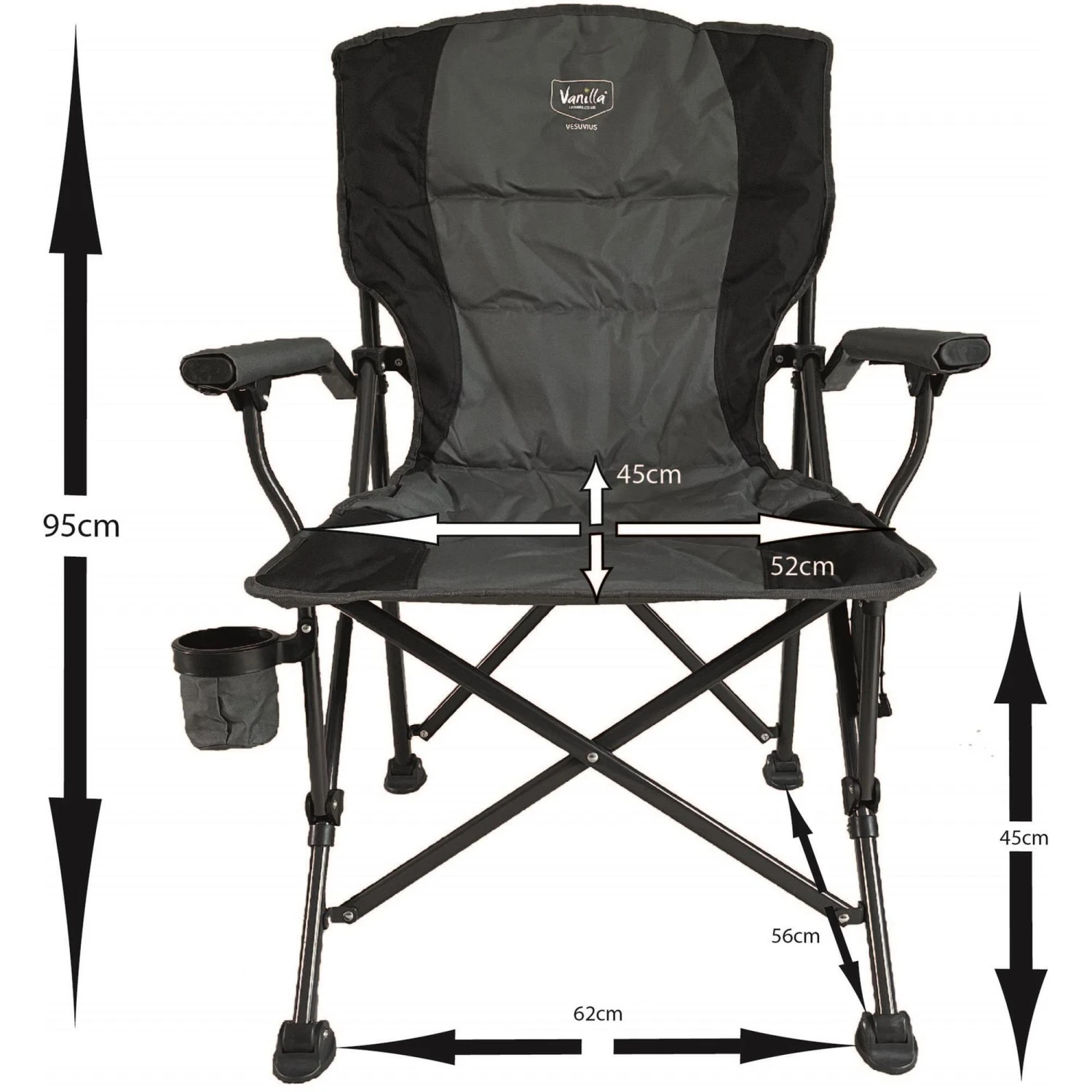 Vanilla Leisure Vesuvius Folding Heated Camping Chair + FREE Power Bank 4 Vanilla Leisure Vesuvius Folding Heated Camping Chair + FREE Power Bank - Image 2