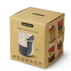 Black+Blum Glass Lunch Bowl 450ml Slate -Outdoor Camping Equipment Store k28e5252f57152de33659514e2d7b7d69