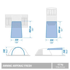Universal Tent Awning For Quechua Tents -Outdoor Camping Equipment Store k30aeacb1e3b0df17a9d1dd5f78924cee