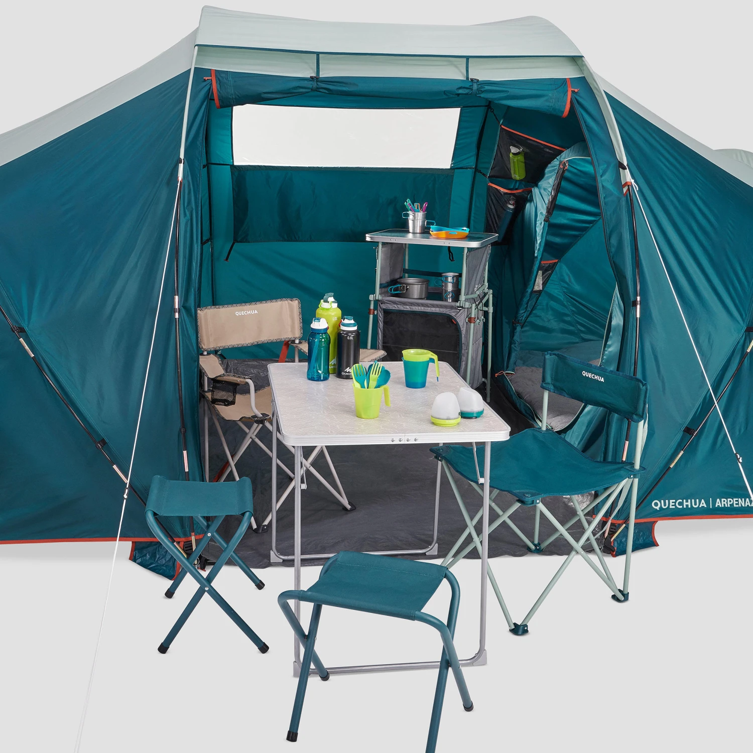 Quechua 4 Man Tent With Poles - Arpenaz 4.2 14 Quechua 4 Man Tent With Poles - Arpenaz 4.2 - Image 12