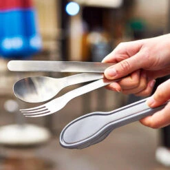 Black+Blum Stainless Steel Cutlery Set With Case Grey -Outdoor Camping Equipment Store k6e8860304869fc8c8346ff2f981f5405