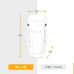 Women’s Ultralight Trekking Backpack 45+10 L 20 Women’s Ultralight Trekking Backpack 45+10 L -Outdoor Camping Equipment Store k89aa17a85440973a5bdeb2cf73a86143