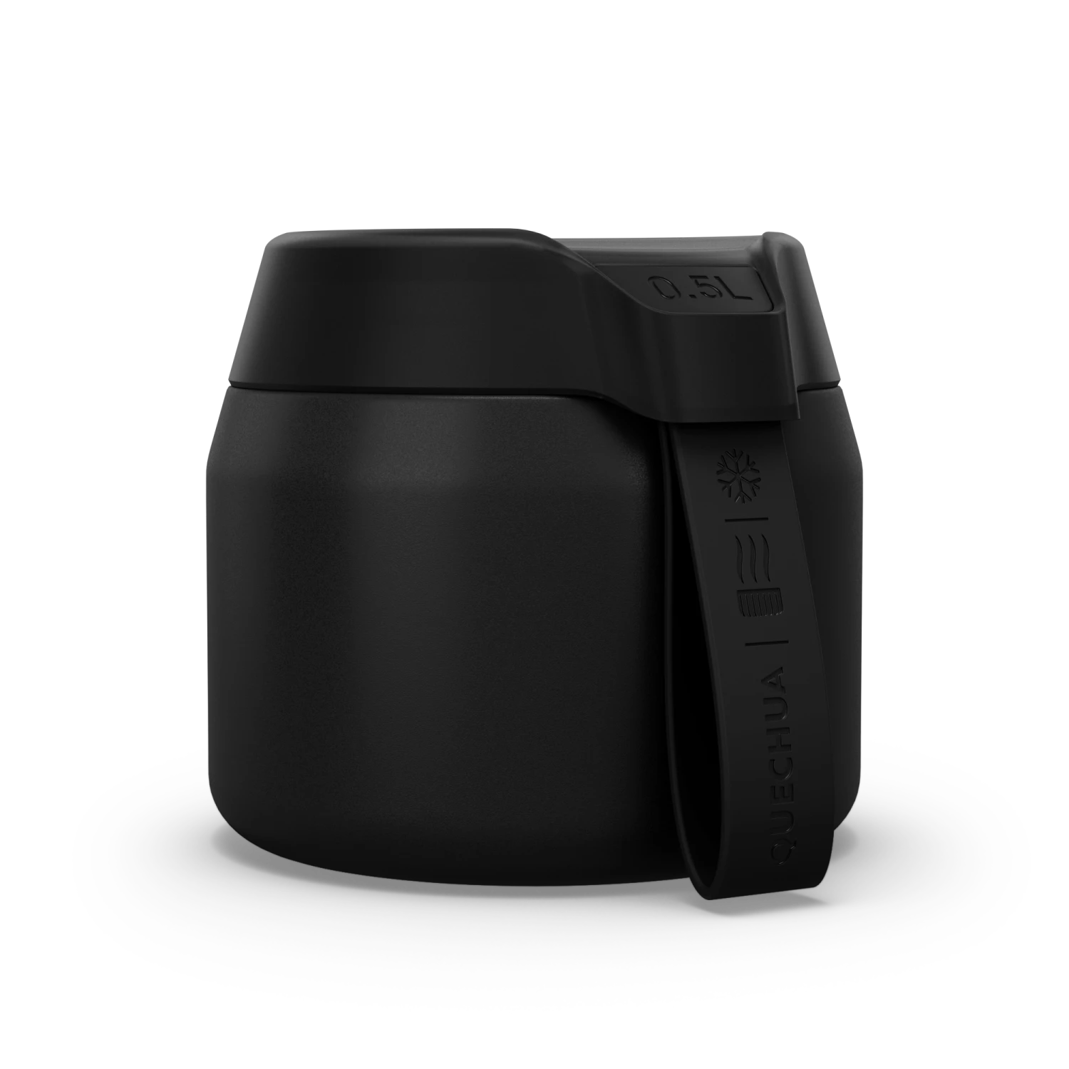 Quechua Stainless Steel Isothermal Food Box For Hiking MH500 0.5 L Black 3 Quechua Stainless Steel Isothermal Food Box For Hiking MH500 0.5 L Black