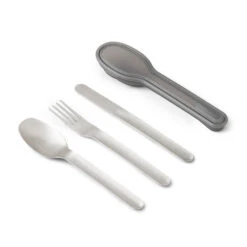 Black+Blum Stainless Steel Cutlery Set With Case Grey