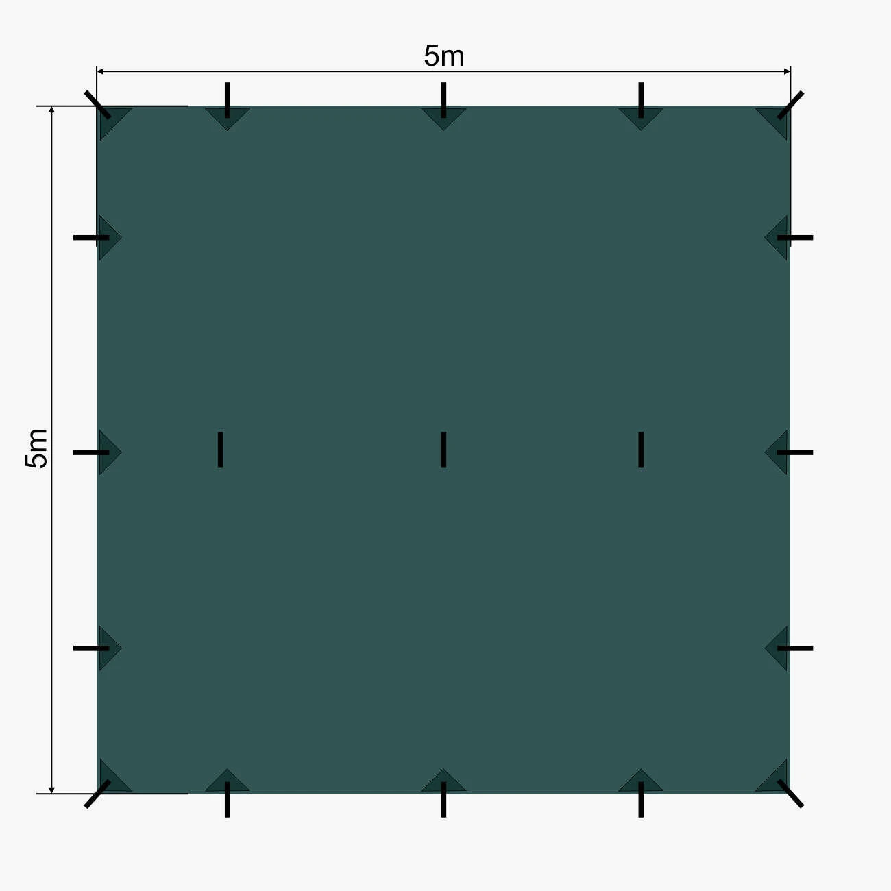 Lomo 5m X 5m Bushcraft Tarp 5 Lomo 5m X 5m Bushcraft Tarp - Image 3