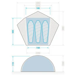 3 Man Dome Trekking Tent - MT900 19 3 Man Dome Trekking Tent - MT900 -Outdoor Camping Equipment Store kd820af0f861d344440f1cee721775940