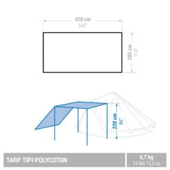 Quechua CAMPING TARP - TEPEE POLYCOTTON - 6 PERSON 11 Quechua CAMPING TARP - TEPEE POLYCOTTON - 6 PERSON -Outdoor Camping Equipment Store ke30b7f3a23affb145c4ab3ef67f6c363