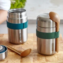 Black+Blum Food Flask 400ml Ocean -Outdoor Camping Equipment Store kfb2bb3866363e777685a018f81f2dc42